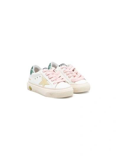 Golden Goose Kids' Star-patch Low-top Sneakers In White