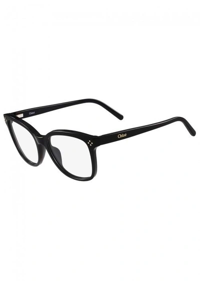Chloé Boxwood Black Oval-frame Optical Glasses