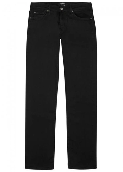 7 For All Mankind Standard Luxe Performance Black Jeans