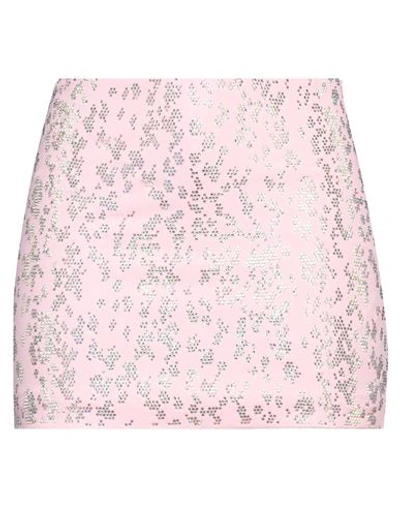 Blumarine Pink Crystal-embellished Mini Skirt