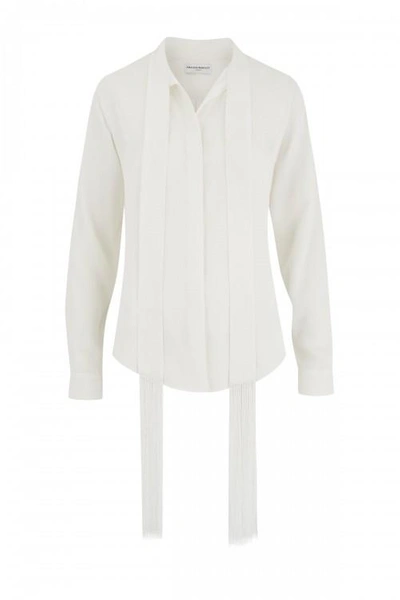 Amanda Wakeley Sinai Ecru Fringe Shirt