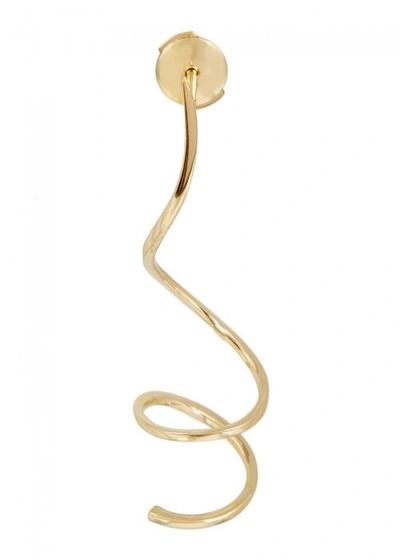 Anissa Kermiche Tourbillon Gold Single Spiral Earring