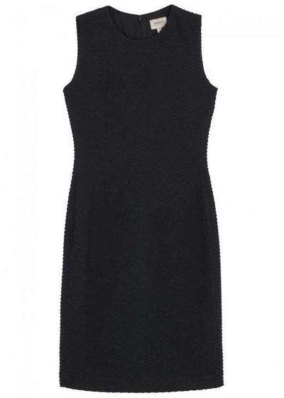 Armani Collezioni Navy Waffle-knit Dress