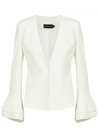 Brandon Maxwell Ivory Layered-effect Jacket