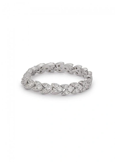 Apm Monaco Crystal-embellished Sterling Silver Ring
