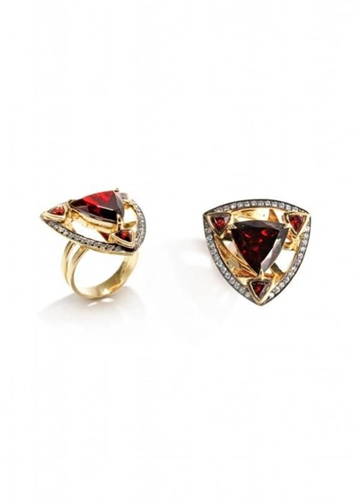 Ara Vartanian Garnet And Diamonds Ring