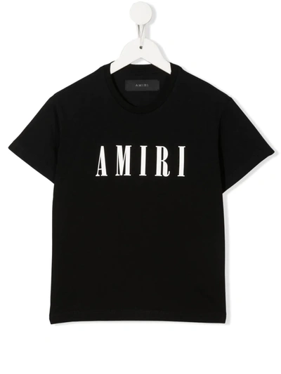 Amiri Kids' Logo-print Cotton-jersey T-shirt 4-12 Years In Black