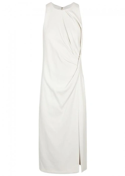Cushnie Et Ochs Devon Pleated Cady Dress In Off White