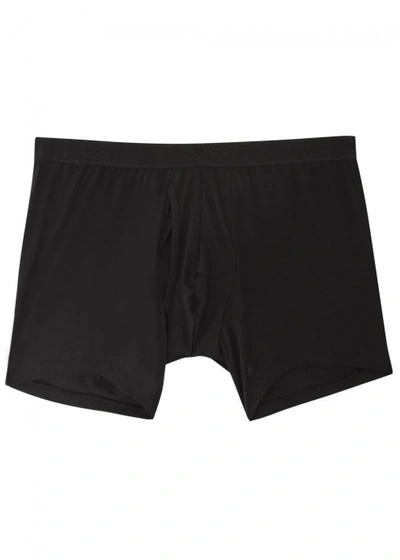 Derek Rose Alex 1 Stretch Jersey Hipster Boxer Briefs (shorter Leg) In Black