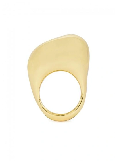 Dinosaur Designs Pebble Gold Tone Brass Ring