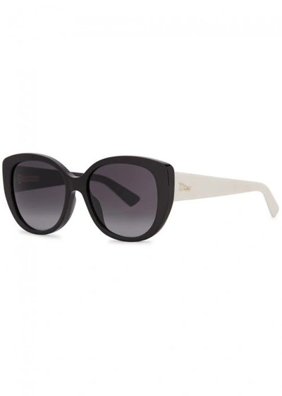 Dior Lady 1 Cat-eye Sunglasses In Black