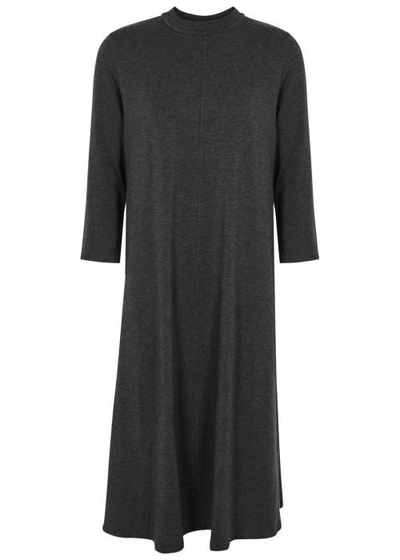Eileen Fisher Charcoal Jersey Midi Dress
