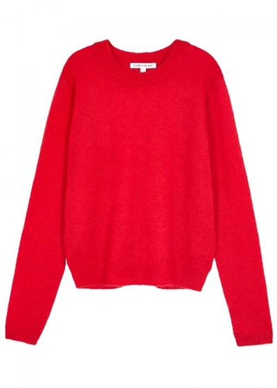 Elizabeth And James Tomboy Red Mohair Blend Jumper