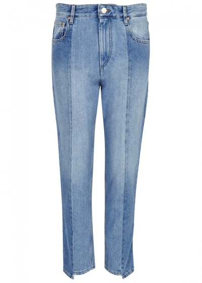 Isabel Marant Étoile Clancy Cropped Slim-leg Jeans In Light Blue