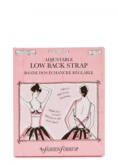Fashion Forms Black Adjustable Low-back Strap - Set Of 2 In Nude