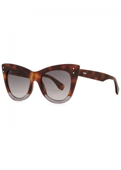Fendi Tortoiseshell Cat-eye Sunglasses