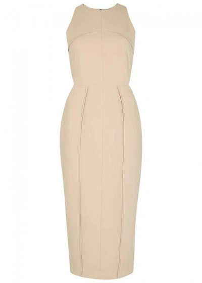Finders Keepers Divide Almond Midi Dress In Nude
