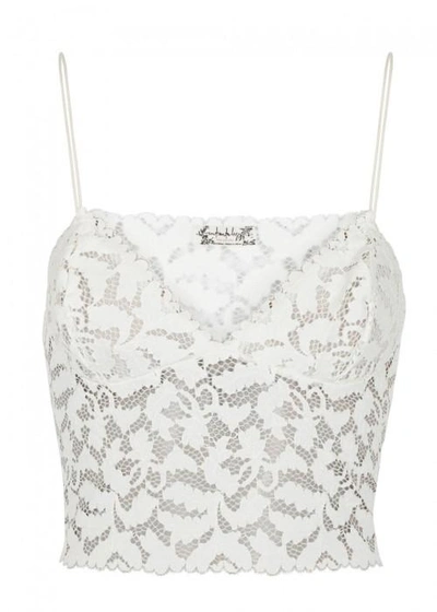 Free People Lacey Lace Brami Ivory Bra Top