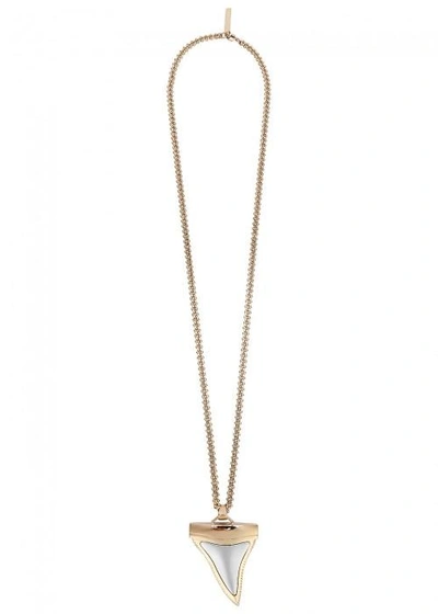Givenchy Shark Gold Tone Chain Necklace