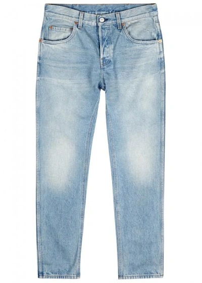 Gucci Light Blue Straight-leg Jeans In Denim