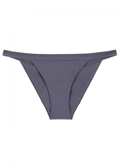 Heidi Klein Cannes Navy High-rise Bikini Briefs In Blue