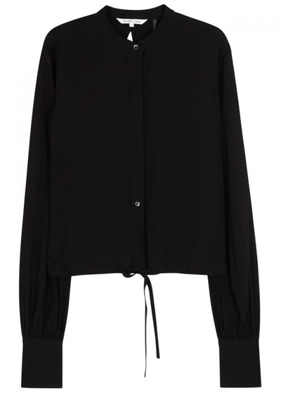 Helmut Lang Black Open-back Shirt