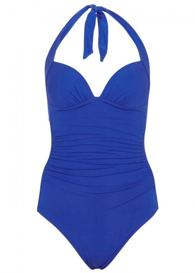 Jets By Jessika Allen Jetset Blue Halterneck Swimsuit