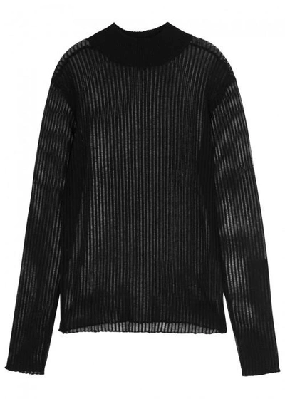 Ksubi Unsheltered Black Fine-knit Jumper