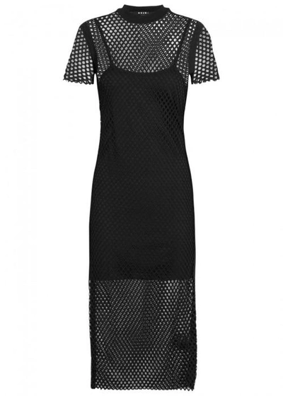 Ksubi Heart Break Hotel Mesh Dress In Black