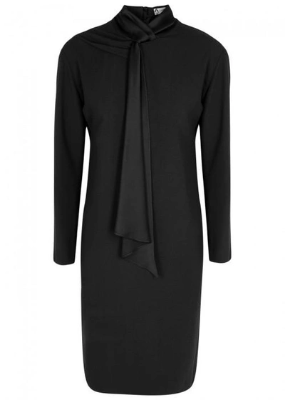 Lanvin Black Satin-trimmed Dress