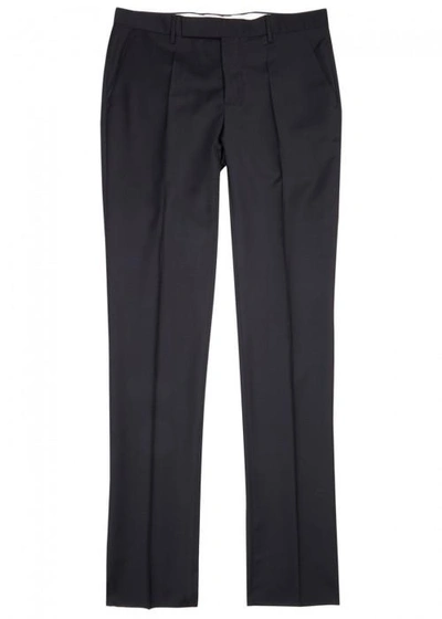 Maison Margiela Navy Slim-leg Wool Trousers