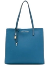 Marc Jacobs The Grind Navy Leather Tote In Blue