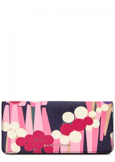 Marc Jacobs Printed Leather Wallet In Multicoloured