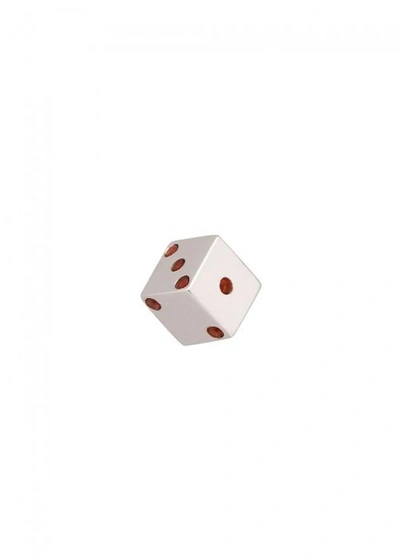 Marc Jacobs Dice Silver Tone Single Earring