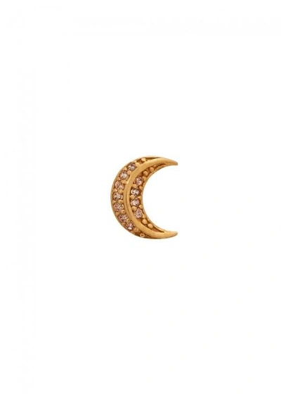 Marc Jacobs Moon Crystal-embellished Earring In Gold