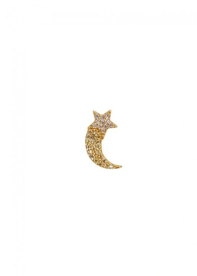 Marc Jacobs Shooting Star Crystal-embellished Earring In Gold