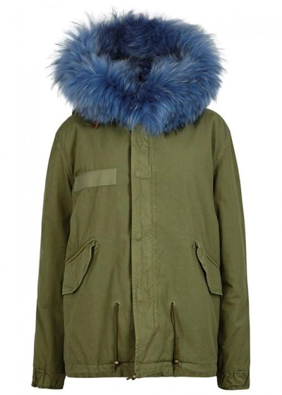 Mr & Mrs Italy Army Green Fur-lined Cotton Parka