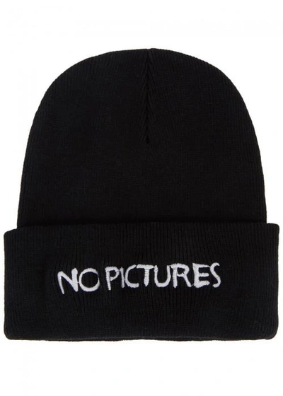 Nasaseasons No Pictures Black Knitted Beanie