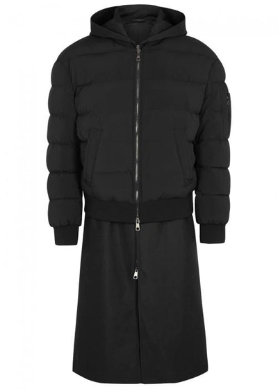 Neil Barrett Black Shell Gilet And Quilted Jacket