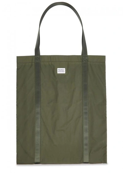 Norse Projects Ripstop Green Shell Tote