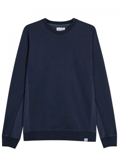 Norse Projects Vagn Navy Cotton Sweatshirt