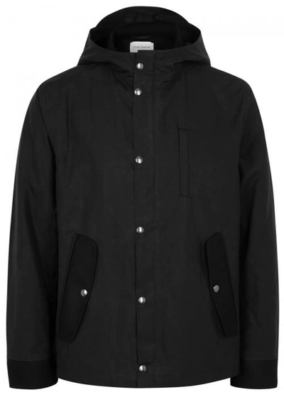 Oliver Spencer Hellvellyn Hooded Cotton Jacket In Black