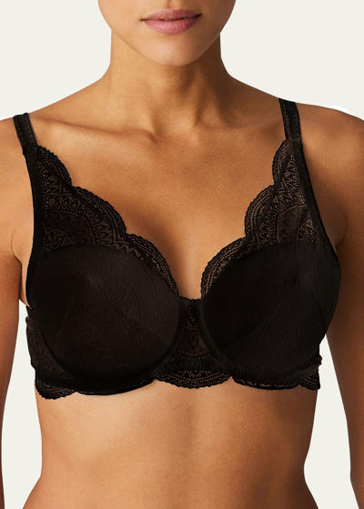 Simone Perele Karma Molded Lace Bra In Black