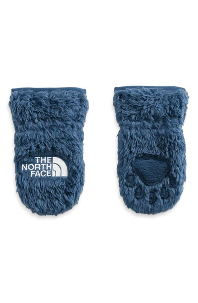 The North Face Baby Bear Suave Oso Mitts In Shady Blue