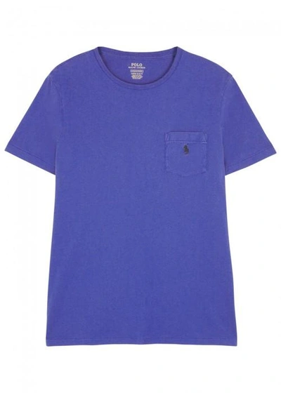 Polo Ralph Lauren Blue Slim Cotton T-shirt In Royal Blue