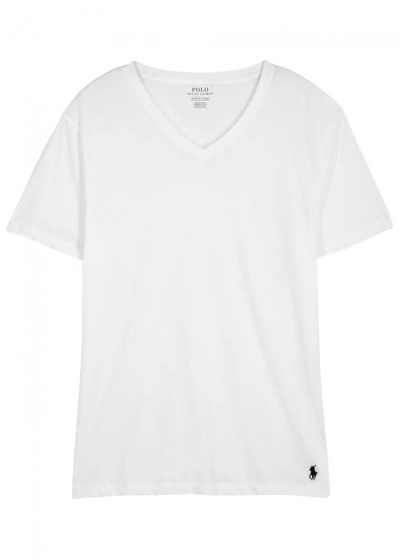 Polo Ralph Lauren White Cotton Blend T-shirt