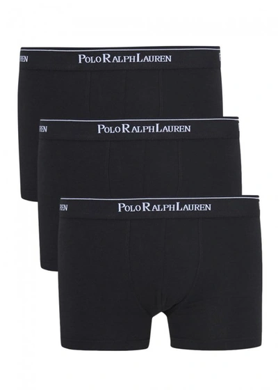 Polo Ralph Lauren Black Boxer Briefs - Set Of Three