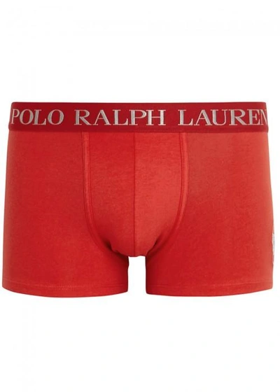 Polo Ralph Lauren Red Stretch Cotton Boxer Briefs