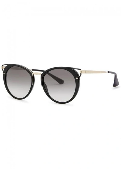 Prada Black Round-frame Sunglasses