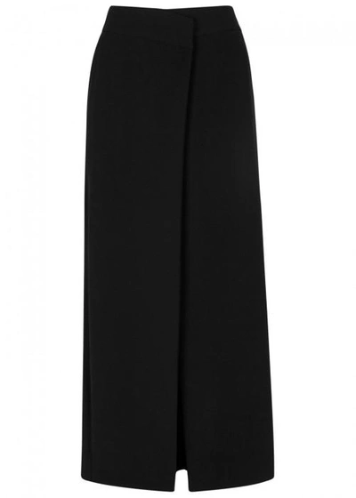 Rag & Bone Lomand Wrap-effect Trousers In Black